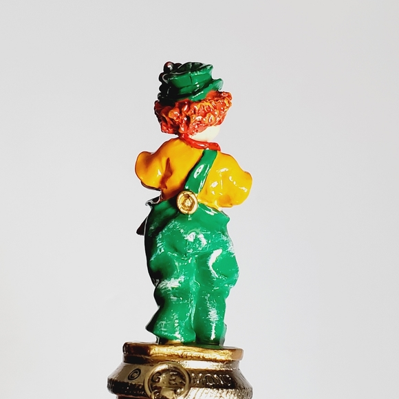 G Esmond Solid Pewter Cork Hand Painted Clown Bottle Stopper - Picture 2 of 6